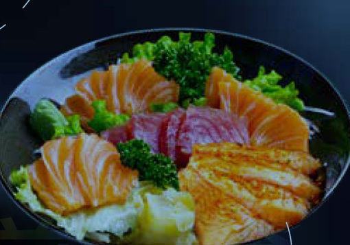 Image de Sashimi (16 pieces) + 1 riz